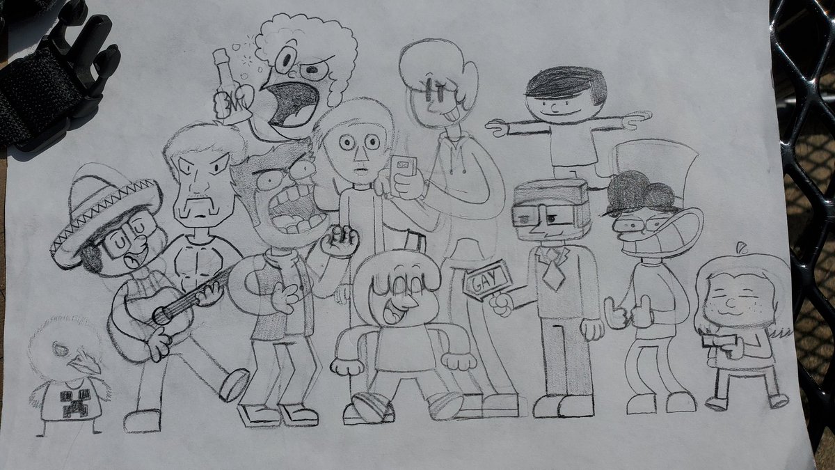 ChrisnOut's tweet photo. Drew a bunch of my friends.

Some of which you'll recognize, most of which you won't. https://t.co/DbYPO2nqV9