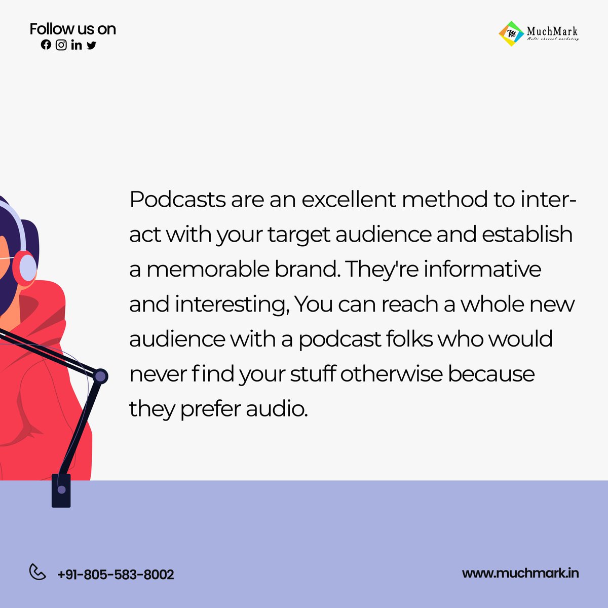Muchmark_tweet's tweet photo. Podcast Marketing
.
.
#podcast #podcasts #podcasting #podcaster #podcastlife #podcastersofinstagram #podcasters #podcastshow #applepodcasts #newpodcast #podcastlove #blackpodcast #podcastaddict #applepodcast #podcastinglife #podcasthost #comedypodcast #podcastmovement https://t.co/fS9aVEY4kf
