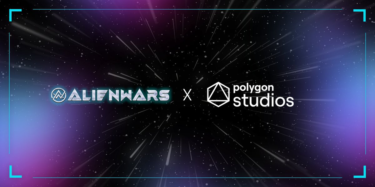 AlienWarsNFT's tweet photo. 👽ALIEN WARS X POLYGON STUDIOS🌐

Alien Wars partners with @polygonstudios to support $MATIC for $AWG, NFT Mints, and Marketplace in the near future!

Find out more! 👇
Alien Wars: https://t.co/8GY2HOsl0C
Polygon: https://t.co/YFJROryUp2 https://t.co/j8j0YNslPV