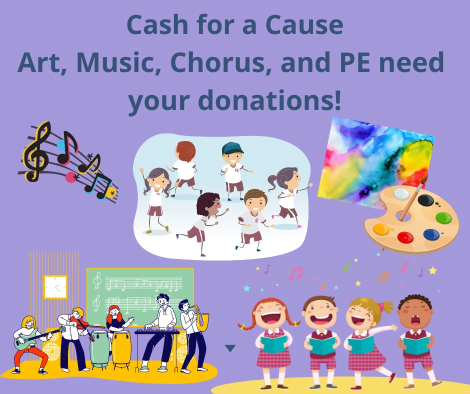 #LincolnAuction Cash for a Cause (CFC) donations are still being accepted. This year's CFC is dedicated to the Specials:🎨 Art, 🤸‍♀️ PE, 🎼Music,🎺 and 👨‍🎤Orchestra/Chorus. 🎻 <a href="/LincolnK8School/">Lincoln K-8 District-Wide School</a> students are engaged, active, and having fun during these classes.
bit.ly/3tsikqk