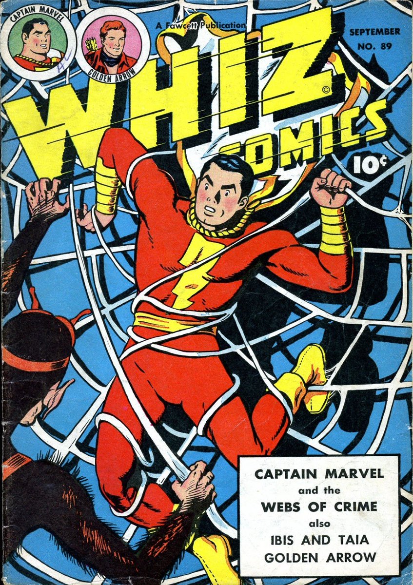 CapMarvelShazam's tweet photo. Fun Marvel Family Fact: Fawcett Comics had a character named "Spider Man" 15 years before Marvel Comics created theirs. https://t.co/lQl2hXCVzY