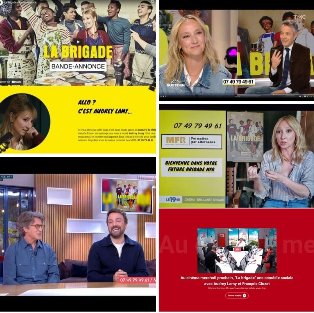 mfr_officiel's tweet photo. Grosse promo pour La Brigade qui sort mercredi 👍 Le téléphone confié aux #MFR et dont le numéro apparait dans le film commence à sonner ☎️ #Merci à l'équipe du film pour leur engagement pour la formation des jeunes et leur confiance. #NousSeronsPrésents
https://t.co/XazMTCFX5r https://t.co/szLcXEYwp8
