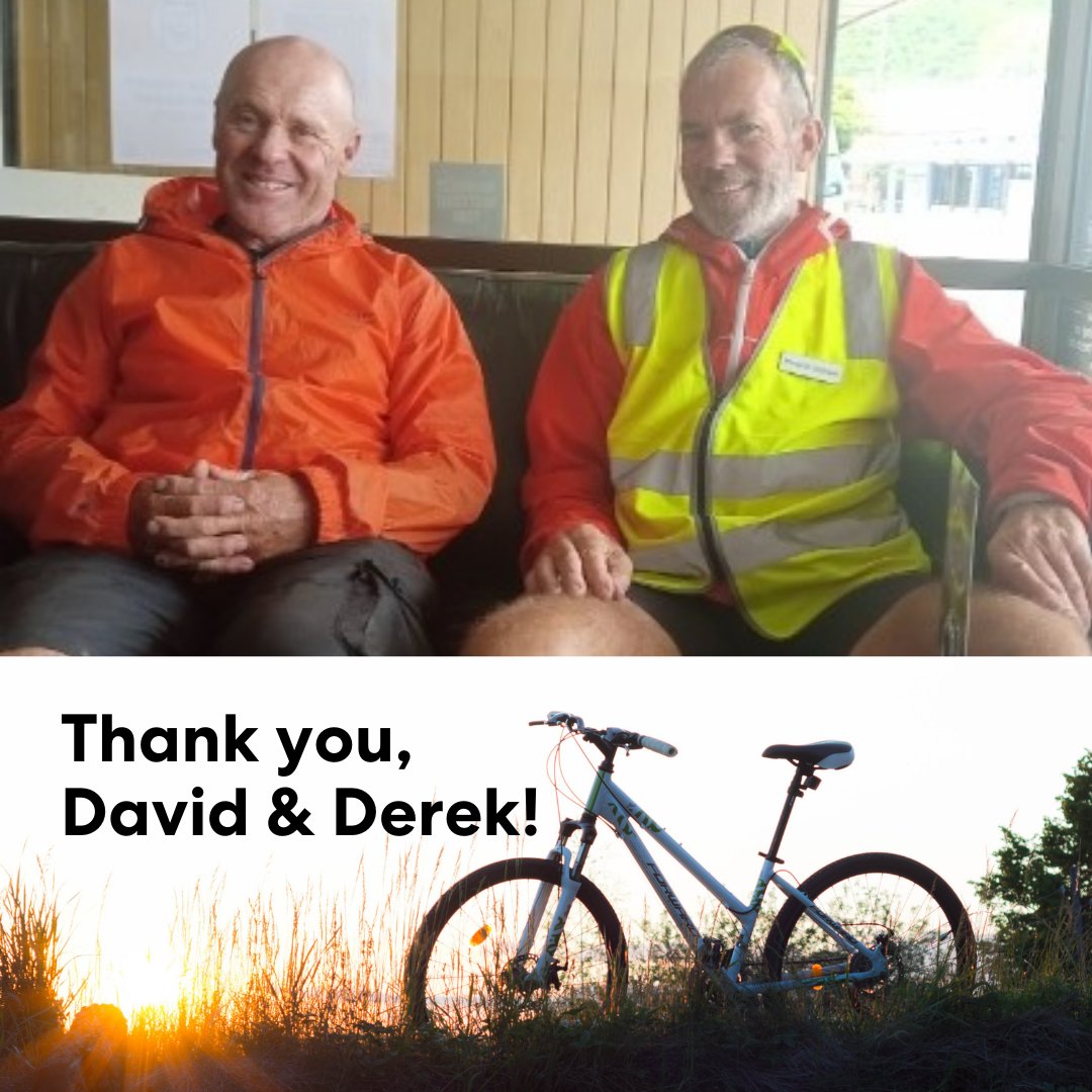 BlindLowVision's tweet image. HUGE thanks to David King on the right, and Derek, his cousin, who are cycling #TourAotearoa to fundraise for Blind Low Vision NZ. This photo was taken in Greymouth yesterday and they are now on their way to Franz. Pls show your support by giving online at blindlowvision.org.nz