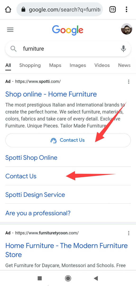 b4k_khushal's tweet photo. May be not new? Seen double extension (both redirect to same url)  in search ad. With new icon , like Contact Us ,Buy now. 

@rustybrick https://t.co/3mIrptjs5v