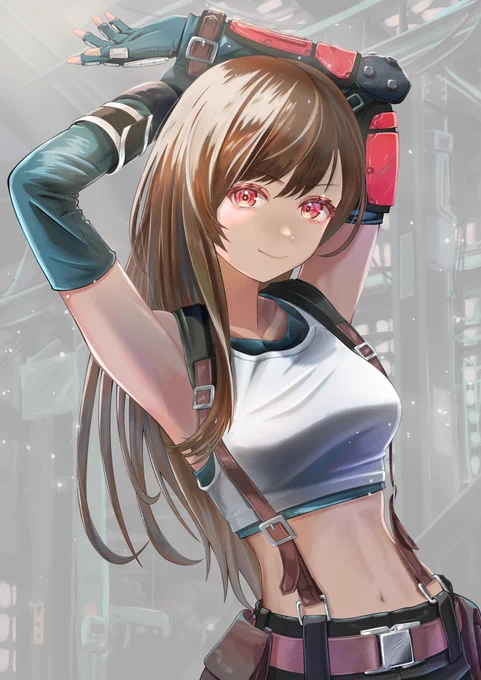 猫田あしゅ様のティファ・ロックハート
描きました_φ(・_・
 #猫田あしゅ
#ティファ
#FF7R 