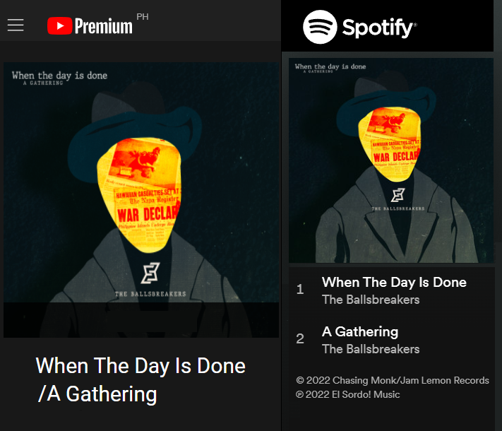 jamlemonrecords's tweet photo. When The Day Is Done, the new single from The Ballsbreakers, with b-side A Gathering - now out on major streaming services!!
https://t.co/A3dXZVJ4Wm
https://t.co/QmJcE8cDtN

#theballsbreakers #chasingmonk #jamlemonrecords #bringbackthesound https://t.co/XtTSfwXvn1