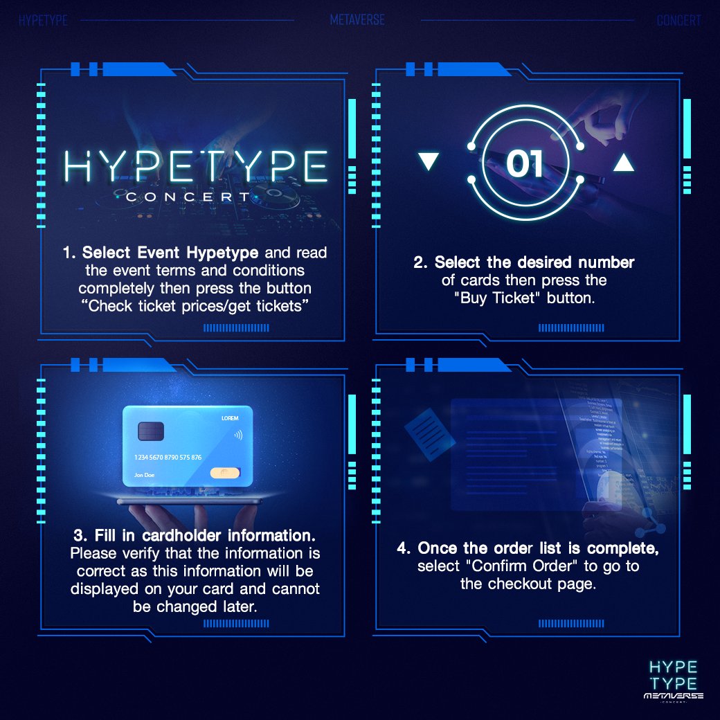 hypetype_th's tweet photo. 🤏 How to get your Hypetype Concert ticket
#Metaverse #concerts https://t.co/9cMWNyOTRb