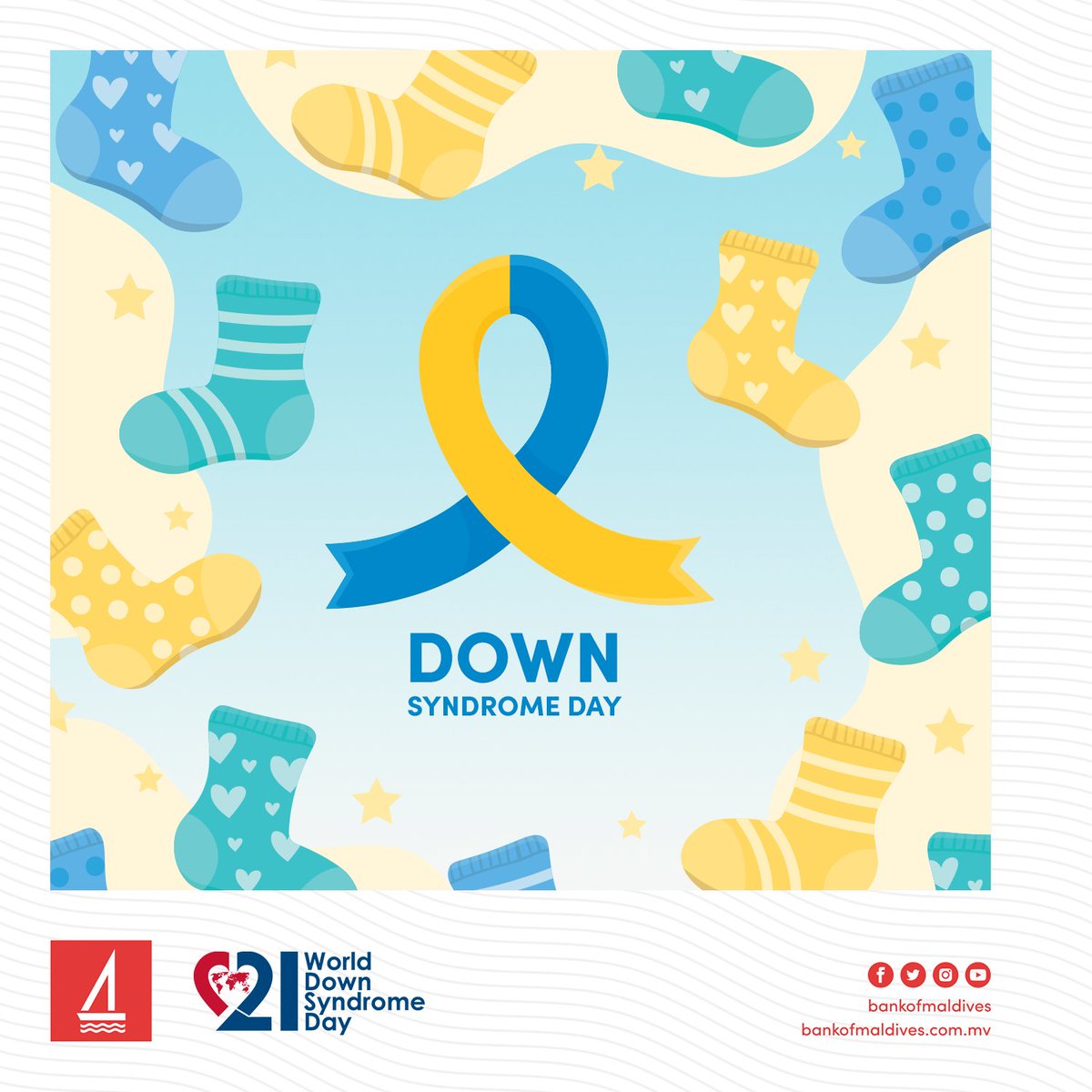 bankofmaldives's tweet photo. This #WorldDownSyndromeDay, let’s be reminded that individuals with Down syndrome have the right to be accepted and included as equal members of our community. 💙💛  
 
Today we are celebrating a few of these wonderful kids! https://t.co/oCGUADujvl