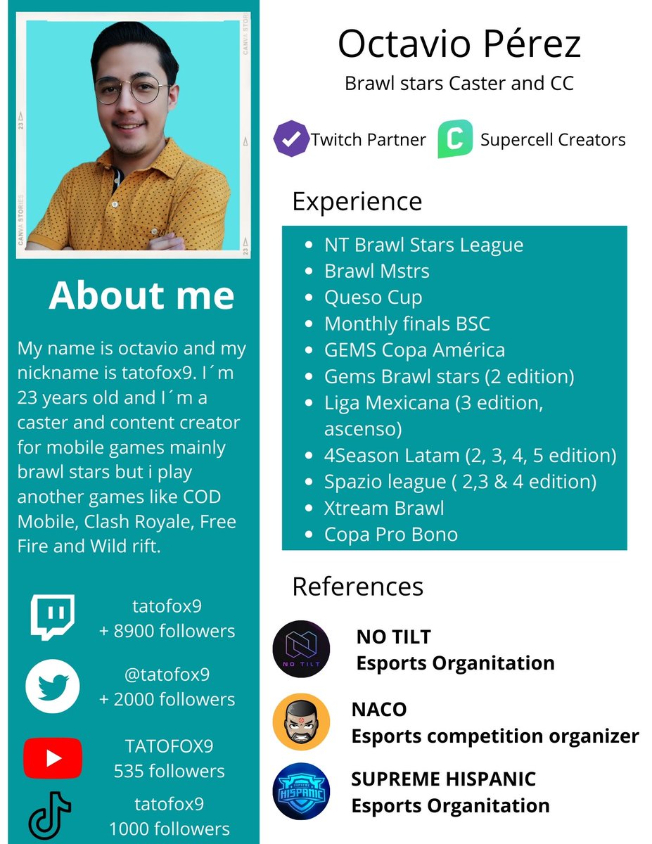 🇲🇽Actualmente me encuentro F/A en busca de una organización para representar como Caster y Creador de Contenido. 

🇺🇸I´m looking for an organization to represent as a Caster and Content Creator. 

🔁 y❤️