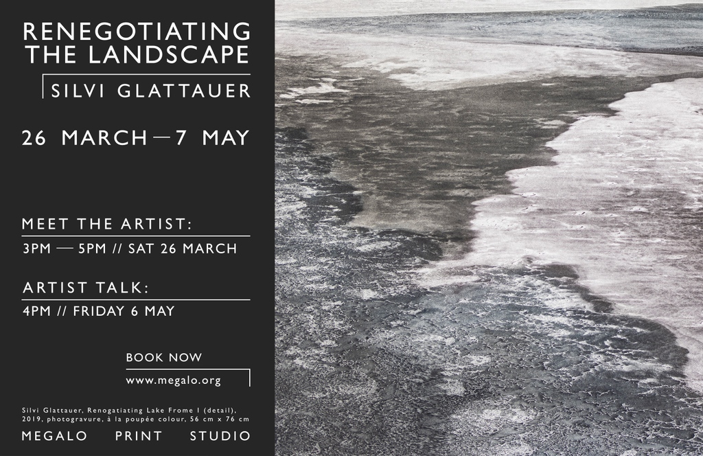 Meet the Artist // Silvi Glattauer
Saturday 26 March

Come by the gallery between 3-5pm this Saturday 26th of March to meet Silvi Glattauer and discuss her her current exhibition at Megalo. This event is free to attend at Megalo Print Studio, however bookings are essential.