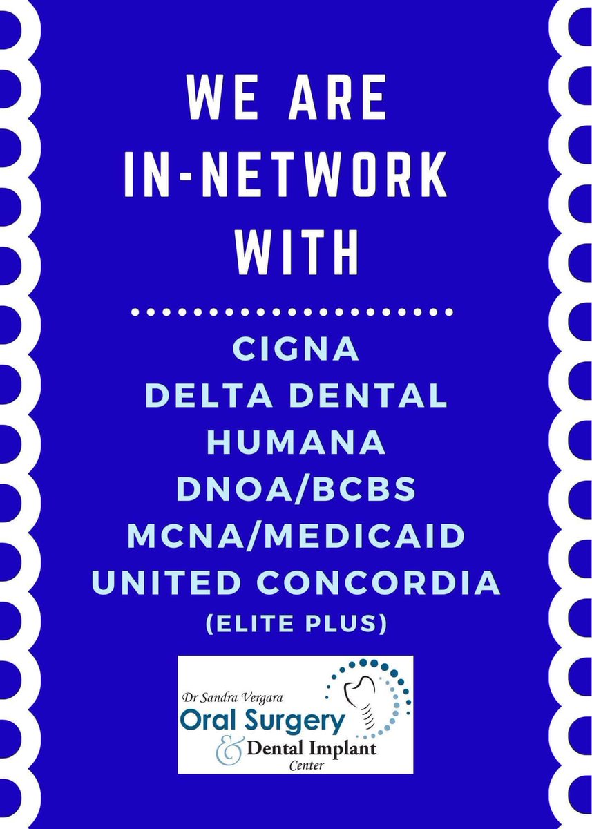 OralSurgeryWF's tweet photo. We are In-Network with 6 major Dental Insurance Companies! Call us today for a consultation!! 940.264.6000 💙🦷💙 https://t.co/Qo7hjVRZ0B
