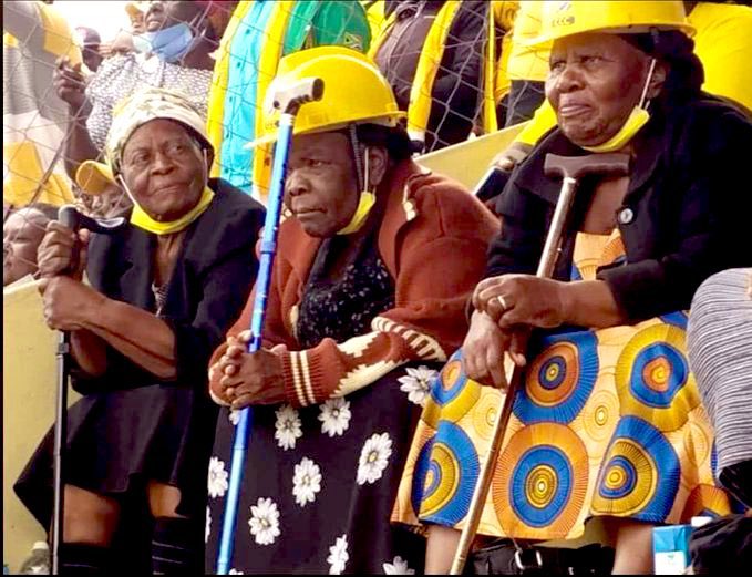 HOPE IS SUCH A POWERFUL DRIVER! A certain senior citizen sent the rally pic below &amp; said to me ..“My son Chamisa, whenever you feel tired,hopeless or about to give up, think about these heroines whose hope is in your leadership” This touched me! We’ll change Zimbabwe New &amp; Great!