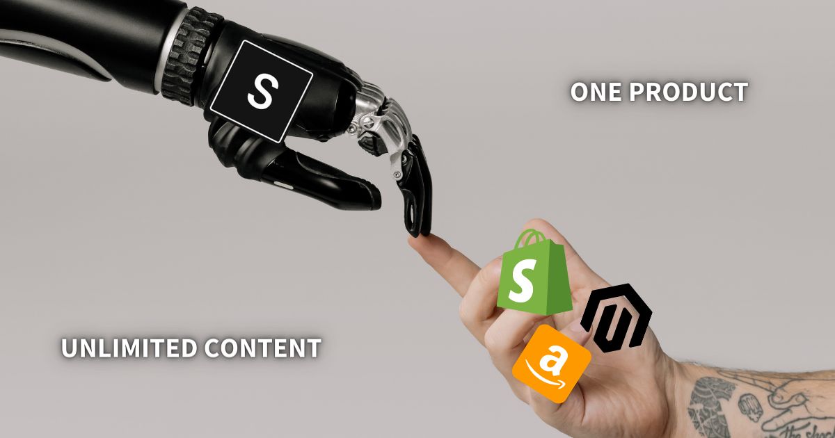 SemantirAI's tweet photo. One Product - Unlimited Content
Generate your first product description in a minute...
#shopify #magento #commerce #linkedin #artificialintelligence https://t.co/v3B6Ks9S1c
