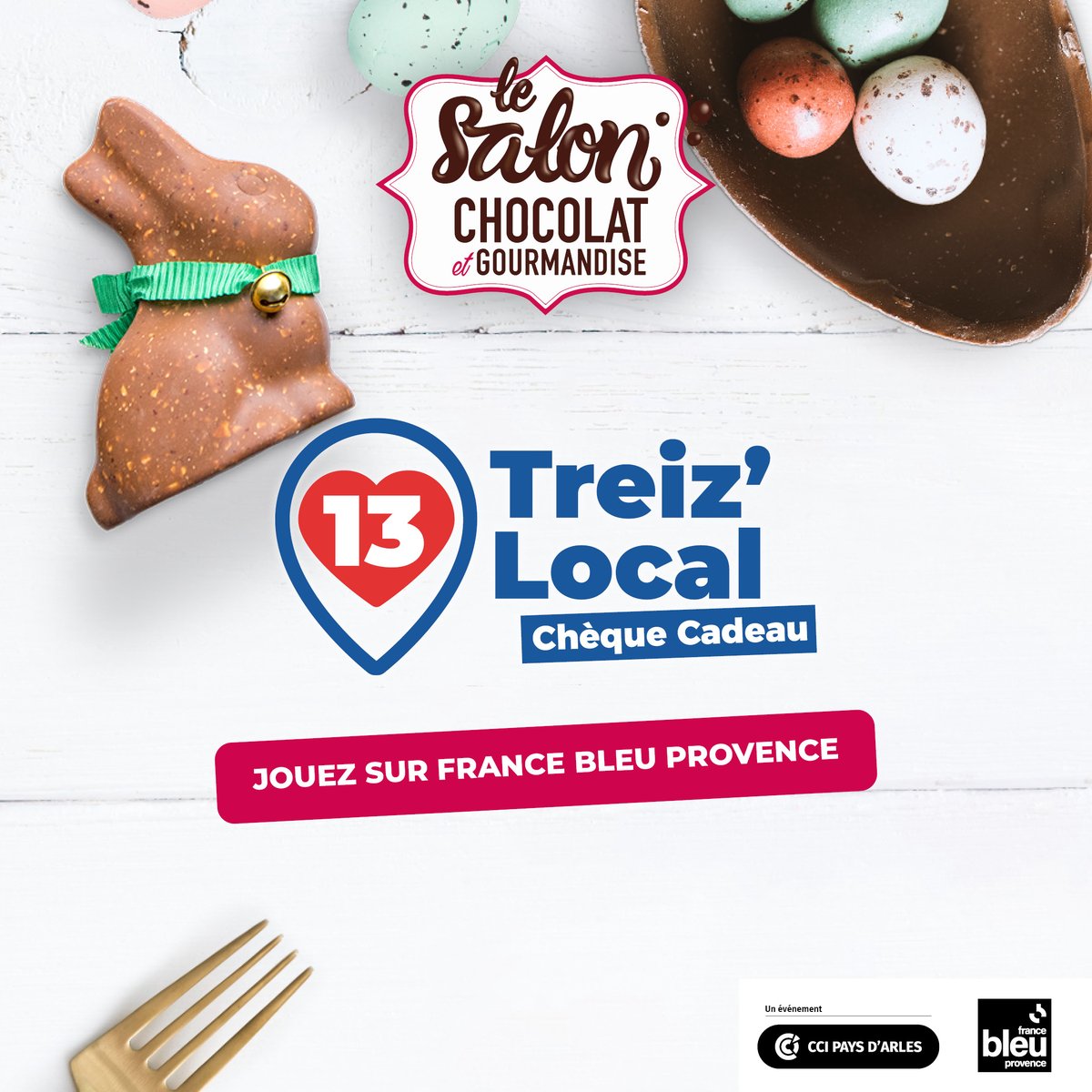 ChocolatGourman's tweet photo. [ #Jeu 🃏]
Cette semaine, écoutez @bleuprovence et gagnez un chèque cadeau #Treizlocal de 250€.

▶️ Le chèque cadeau 100% local est utilisable chez plus de 1200 commerçants des #BouchesduRhône.

#radio #SoutenonsLesCommerçants #CCI https://t.co/mLEGSsiogh https://t.co/cxSQM5lclD