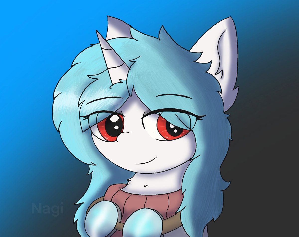 I drew my scientist horse!