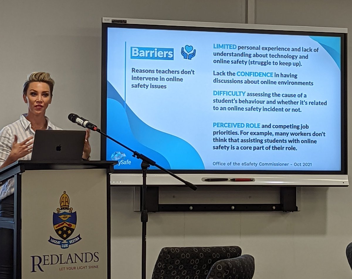 mlobrien1's tweet photo. Following on from the @redlands student sessions, today we're following up with #YSafe sessions for staff & parents. #cybersafety #childsafety https://t.co/shL45LHCtP