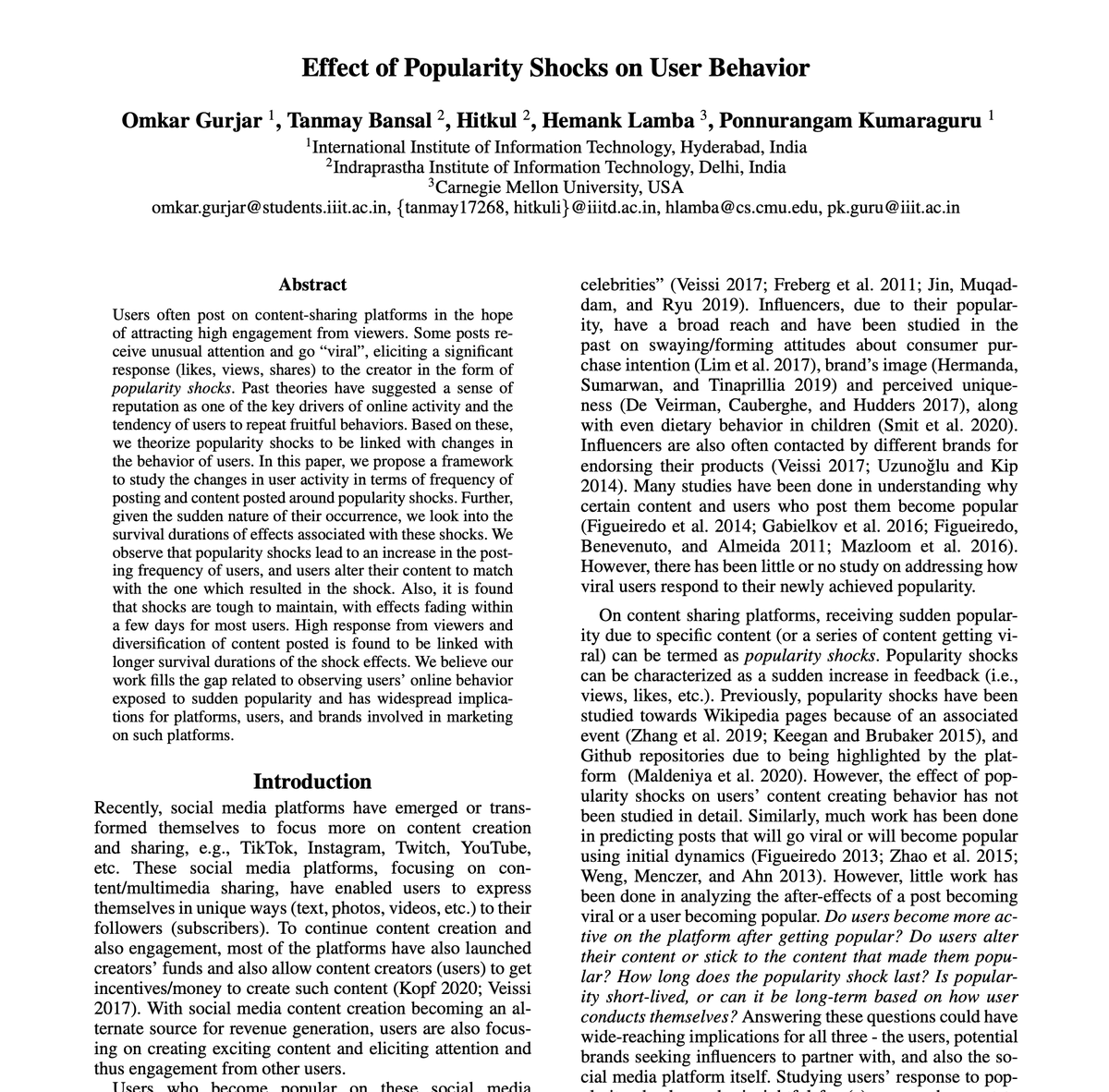 Ponnurangam Kumaraguru “PK” tweet media