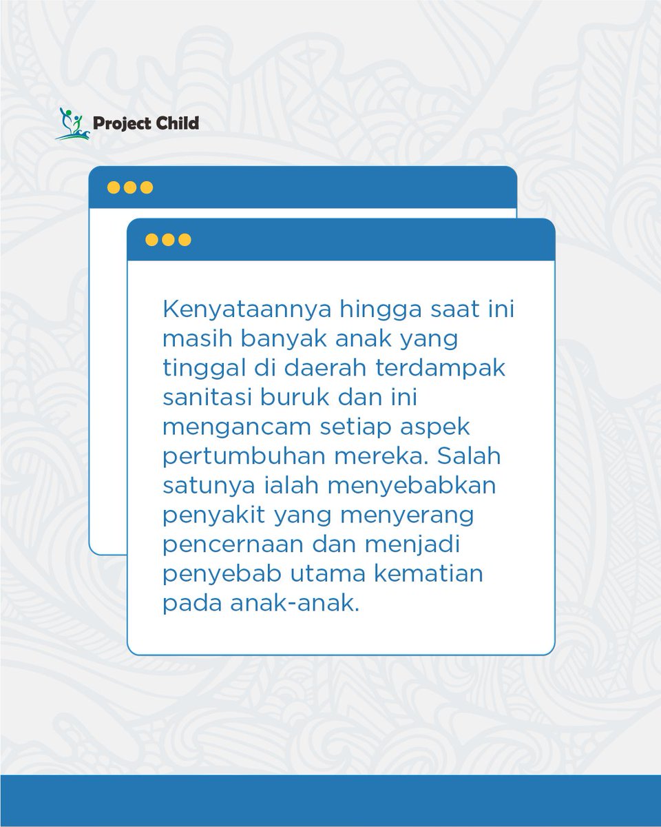projectchildina's tweet photo. Kakak-kakak yang sering main medsos mungkin sudah tidak asing dengan #dihantuitai. Ternyata masih banyak anak yang tidak memiliki air yang layak untuk dikonsumsi.
Yuk, mulai bergerak dari rumah kita dahulu! Agar kita semua bisa mendapatan air yang layak.
#projectchild #ngo https://t.co/kKXc0SAZOq