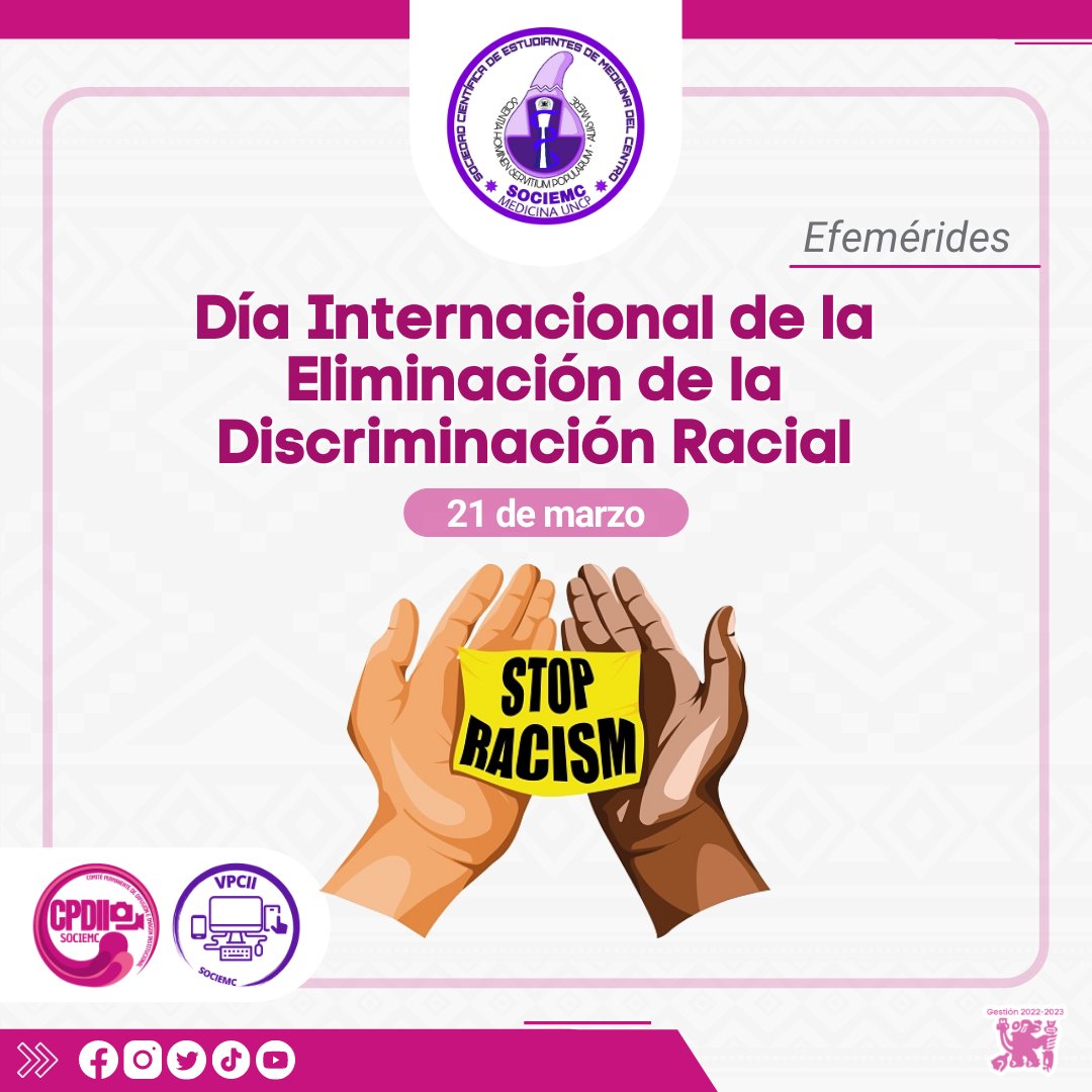 sociemc's tweet photo. #21demarzo #DiaMundial de la #eliminacióndiscriminaciónracial ¿Qué harás para ayudar? 
Desde acabar con acciones racistas en tu entorno hasta participar en debates constructivos. 
Todos podemos hacer nuestra parte!👨🏼👨‍🦰👧🏽🧔🏾‍♀️👨🏼👩🏾👨‍🦱👨🏿🧔‍♀️👨‍🦱👨🏻‍🦱👩🏽‍🦳🧑🏻‍🦳

#ContraElRacismo  #FightRacism #CPDII https://t.co/QHyKazZK0J