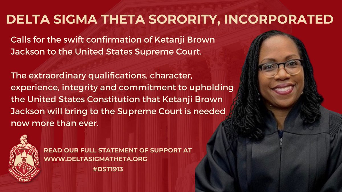 The historic confirmation hearing for Judge Ketanji Brown Jackson begins Monday, March 21, 2022. Judge Jackson's nomination marks the first time that a Black woman has been nominated to the Supreme Court in its 233-year history.
#DST1913 #SheWillRise