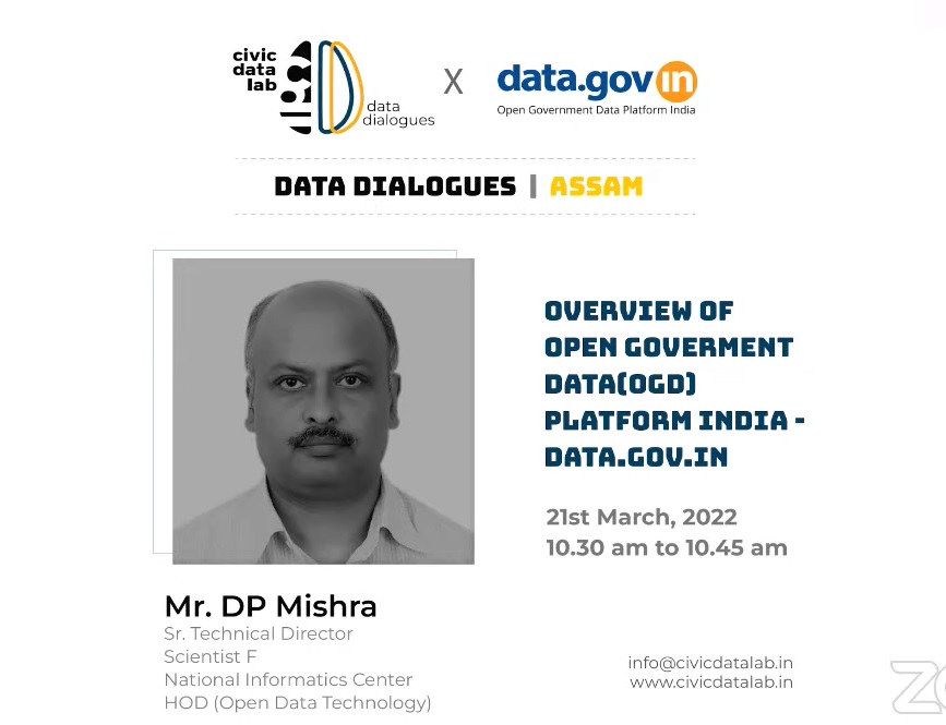 DataPortalIndia's tweet photo. @DurgaPrMisra speaking at the stakeholder consultation for National Data Platform (NDP) in #Assam https://t.co/2MsDe3oNMa
@CivicDatalab #OpenData #AssamOpenData #AssamDataDialogues https://t.co/lwEWyg2nTS