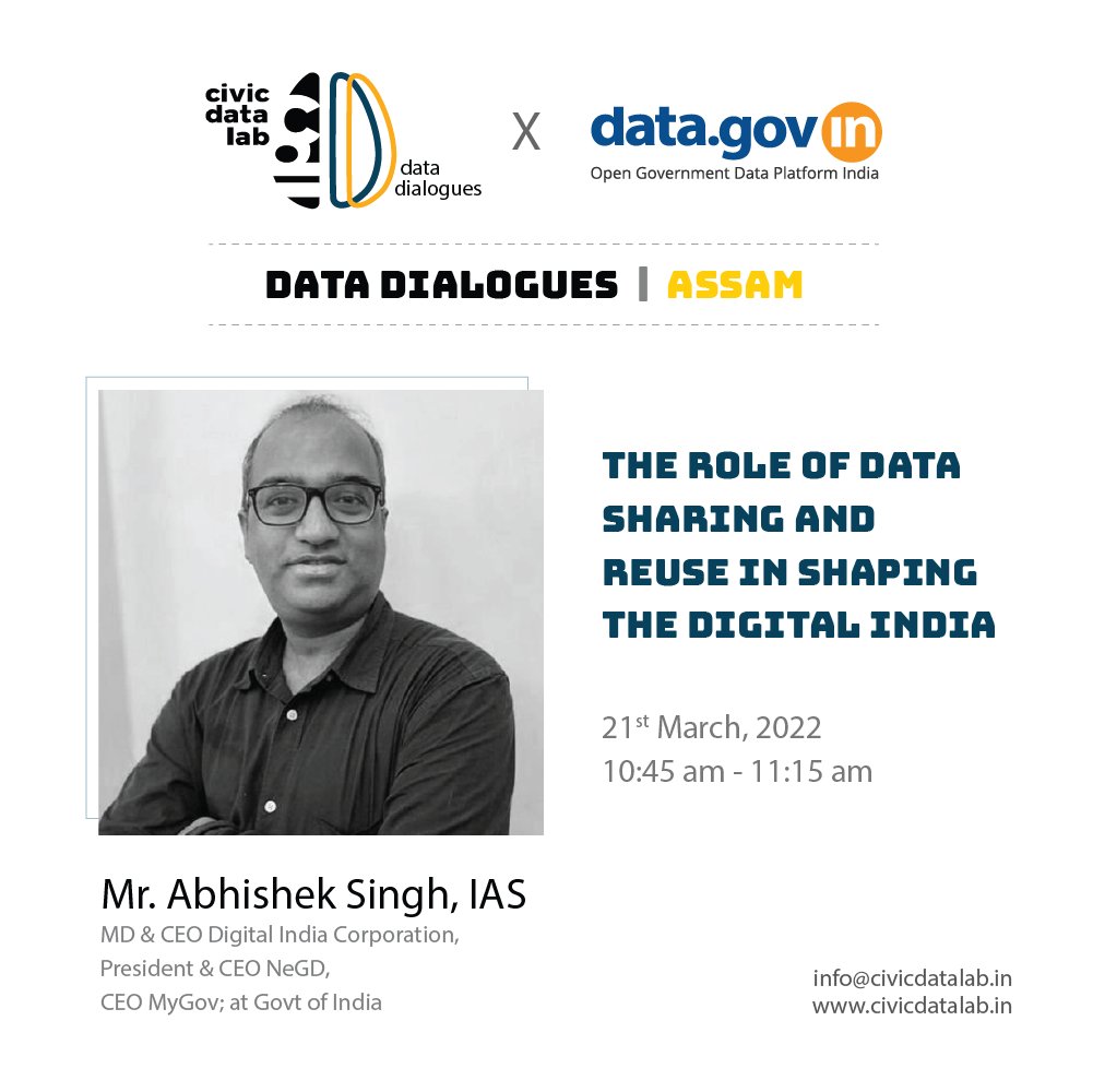 DataPortalIndia's tweet photo. #Live @abhish18 speaking at the stakeholder consultation for National Data Platform (NDP) in #AssamDataDialogues #OpenData #AssamData @CivicDatalab @CEOMyGovIndia @mygovassam https://t.co/aFOClIJgfl https://t.co/ly1VwcHXD1