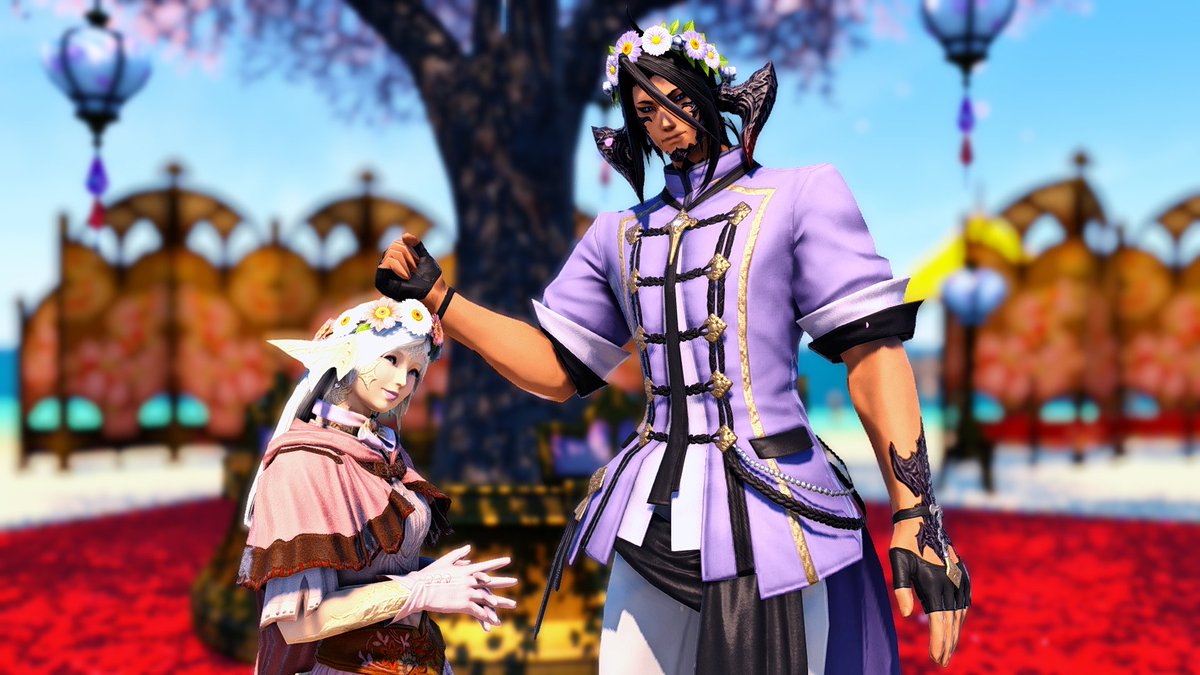 Mathoo_S's tweet image. Old tree and new spring
A moment to celebrate,
Sweet as a shared peach.🍑

#FFXIV #FF14 #GPOSERS #Au_Ra #FFXIVScreenshots