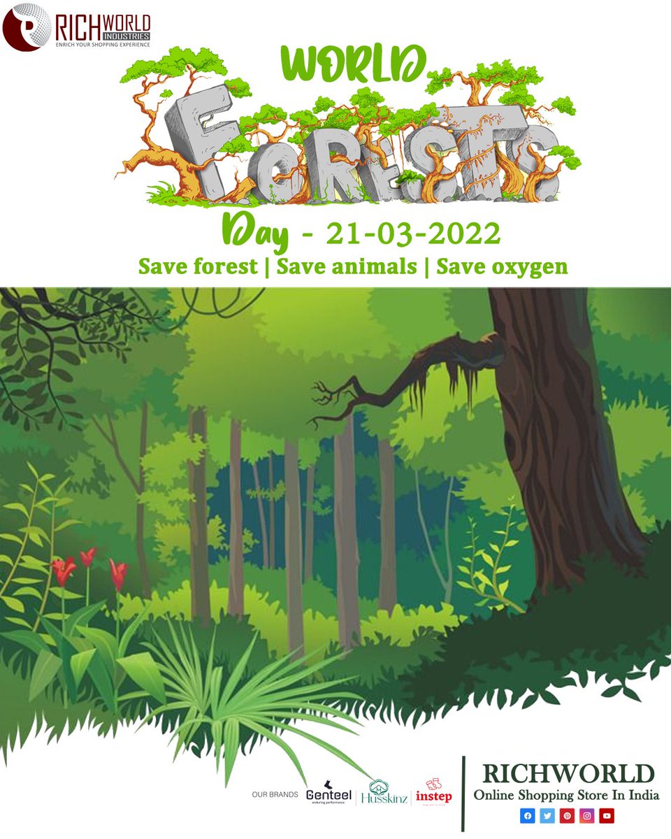 On this World forests day (21-03-2022), our focus should be to conserve the forests, which provide food, medicines, energy and also control global warming. We need to save forests.

#IntlForestDay #worldforestday #forestday #forest #saveforest #globalwarming #MondayMotivation...