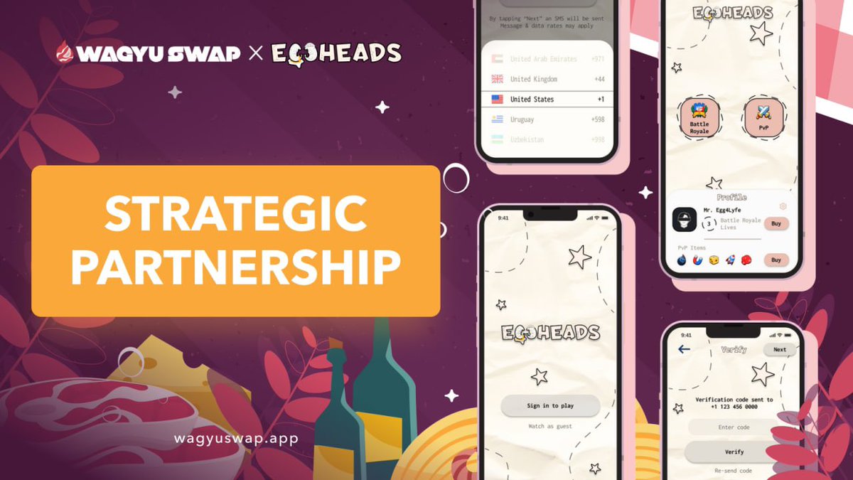 We've been Hatching a Plan

Well we are pleased to announce our partnership with <a href="/EggheadsGame/">Eggheads: Live trivia puzzle games for real prizes</a>, a live educational Crypto trivia game where you can win big!

It's No Yolk we will be giving away $WAG, and future NFT drops! 

Get Cracking Follow <a href="/EggheadsGame/">Eggheads: Live trivia puzzle games for real prizes</a>  and RT to get Boiled