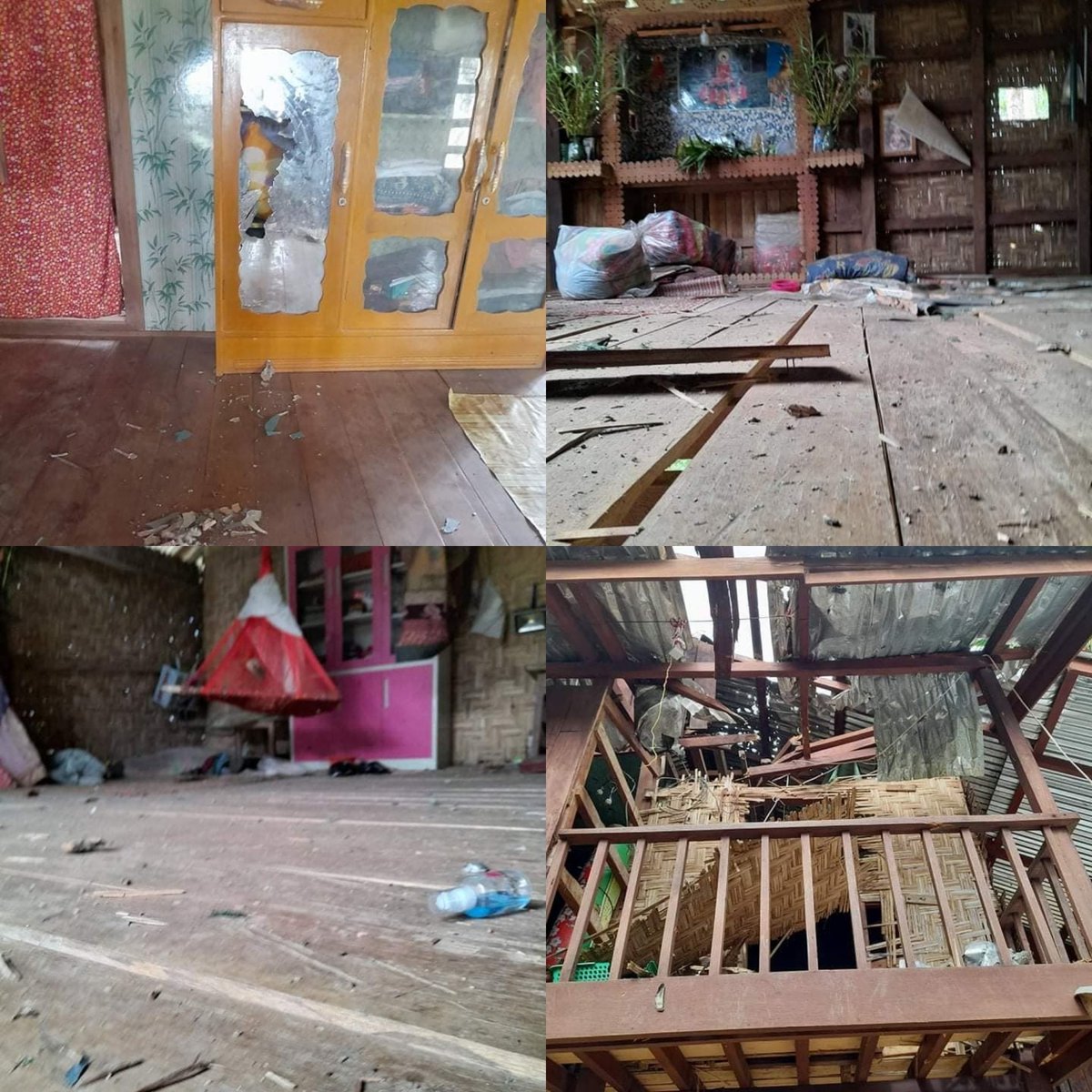 KyiZay9's tweet photo. In Tanintharyi's Myeik Dist, Tanintharyi Twp, Tagu Vlg Tract, Koeinn Vlg: #MyanmarMilitaryTerrorists invaded into the houses of IDPs and looted/stole money and valuable things on Mar 19 and 20.  #2022Mar21Coup #UselessASEAN #WhatsHappeningInMyanmar https://t.co/ppYnyRaTEh
