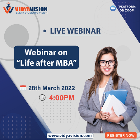 vidyavision_com's tweet photo. https://t.co/AEfYEUw5zZ presents a free #webinar on "Life After MBA". Webinar Date: March 28, 2022 @ 4 PM.
Register Now: https://t.co/1nlN1r5MPJ
#LifeAfterMBA #webinar #MBAUpdates #NALSARUniversity #Vidyavision https://t.co/14rh2ZBBaK