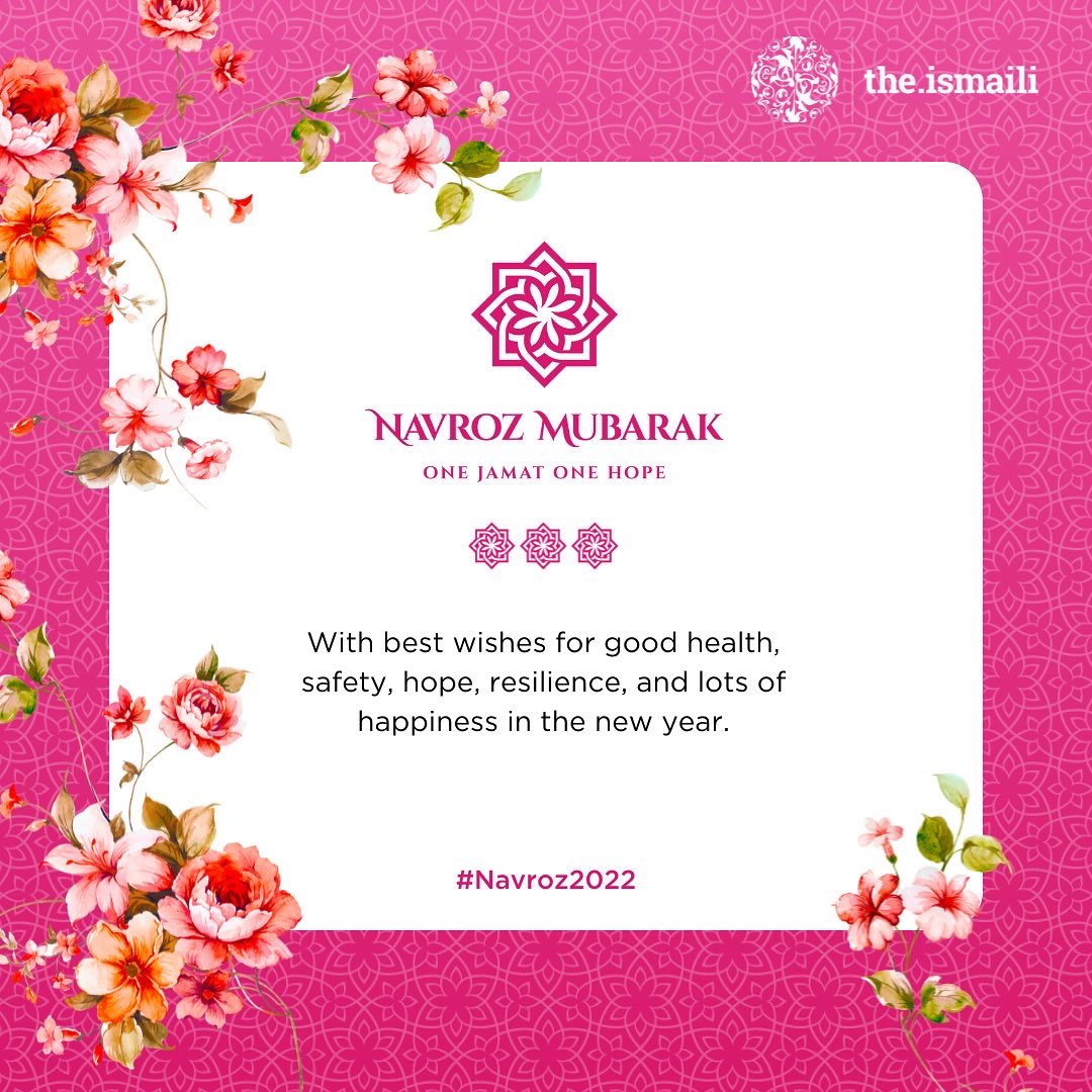 The Ismaili wishes you best wishes for good health, safety, hope, resilience, and lots of happiness in the new year.
Read more about the festival of Navroz at the.ismaili/global/our-com…. #Ismaili #OneJamat #OneHumanity #IsmailiFestivals #Navroz #Nowruz #Navroz2022