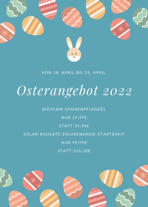 BefairUEFA's tweet photo. Endlich ist es soweit  Ostern steht vor der Tür! Wie jedes Jahr gibt es wieder ein Osterangebot. Dieses Jahr ist unser Bestseller, das Solar-Bausatz Solarenergie-Starterkit, heruntergesetzt. https://t.co/vMbv6hu13f