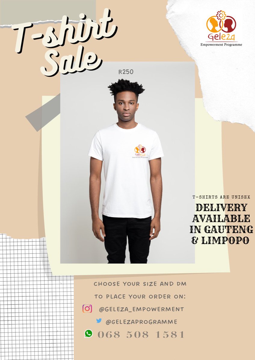 GelezaProgramme's tweet image. T-shirts now on sale.
DM for your order.
#GELEZA
#THEFUTUREISINYOURHANDS
#HumanRightsDay2022