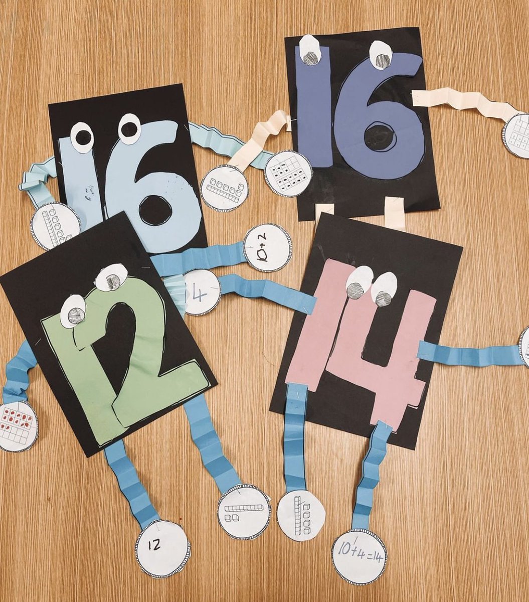 teachwithbreee's tweet photo. finishing off our teen numbers topic with this fun activity #acuedu_p https://t.co/H8Y426HPWB