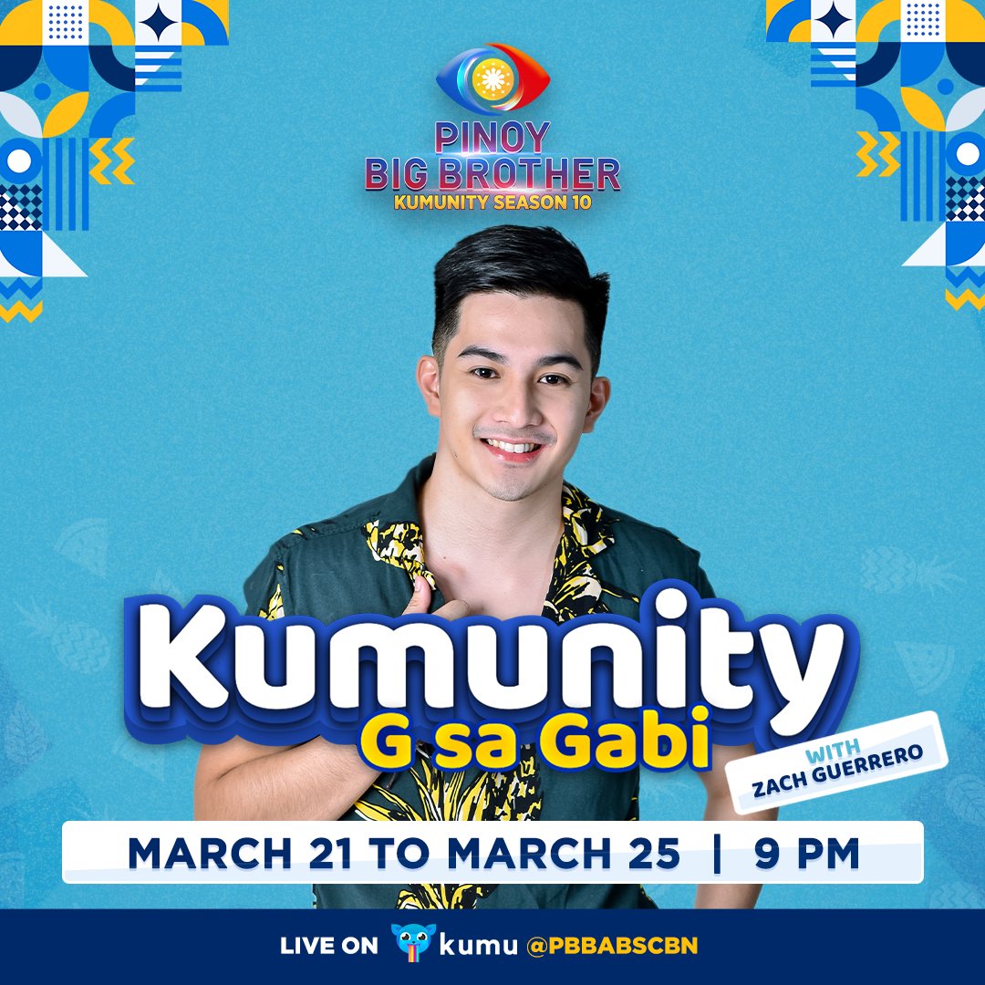 PBBabscbn's tweet photo. Kumunizens! Buong linggo nating makakasama si Zach Guerrero sa Kumunity: G sa Gabi! Kaya sama na simula mamaya, 9pm sa https://t.co/Z7z6435Y0P &amp; https://t.co/CoahjbFogk #PBBTeen1stDayHi https://t.co/DZ3VnUkws3