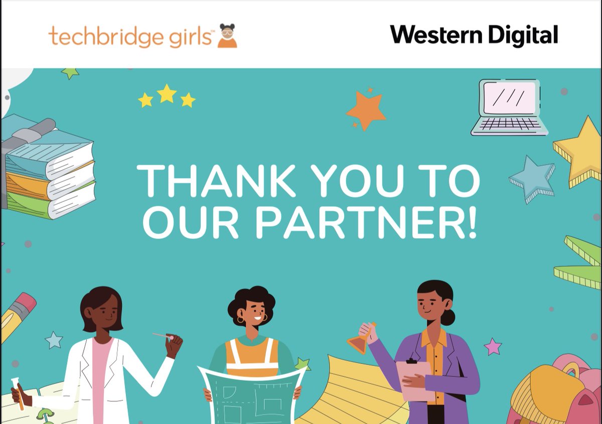 techbridgegirls's tweet photo. A special thank you to our partner @westerndigital for their collaboration in both TBG’s #Lunch & Learn and #STEMConnect Panel! https://t.co/PbqOo0ILDz