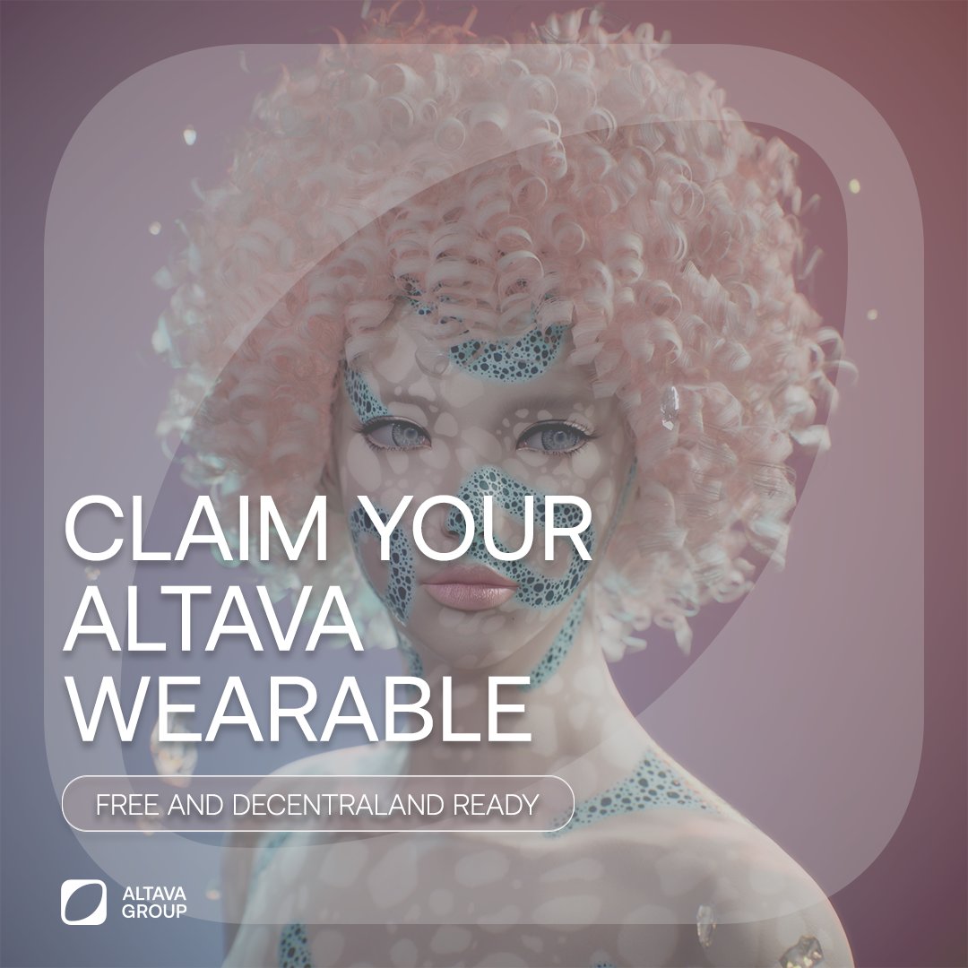 ALTAVA (@altavagroup) on Twitter photo 📢Get Metaverse Ready with the Limited Edition of ALTAVA Jacket!🧥
Claim your free ALTAVA wearable now to flaunt at next <a href="/exclusible/">Exclusible</a> Metaverse Party in @Decentraland!🔥💃
👉gleam.io/rewards/UtZBI-…
Don't forget to tag us and send us your best picture with it!😉 📢Get Metaverse Ready with the Limited Edition of ALTAVA Jacket!🧥
Claim your free ALTAVA wearable now to flaunt at next <a href="/exclusible/">Exclusible</a> Metaverse Party in @Decentraland!🔥💃
👉gleam.io/rewards/UtZBI-…
Don't forget to tag us and send us your best picture with it!😉