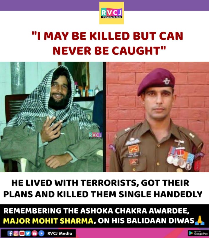 RVCJ_FB's tweet photo. Major Mohit Sharma!🙏🙏 https://t.co/vJVwzhIFPu