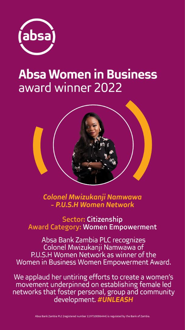 Thank you <a href="/AbsaZambia/">Absa Bank Zambia</a> for this humbling recognition. 

We keep PUSHING 💯