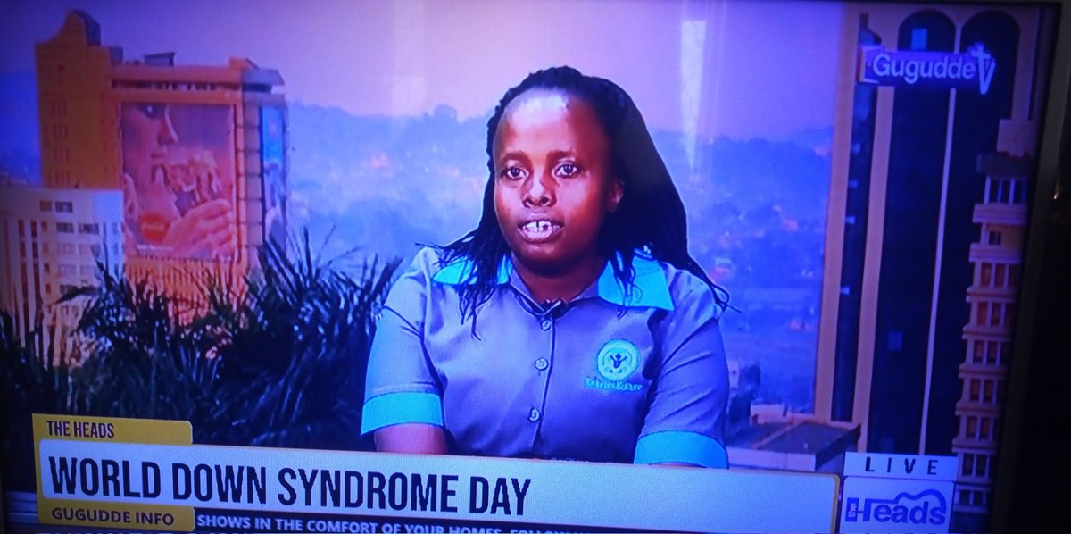 one of the children with down syndrome Olivia Nakayondo says <a href="/embraceKulture/">embraceKulture</a> has been able to help her acquire business skills and right now where she is she can do any business. Tune in to <a href="/guguddetvuganda/">Gugudde TV Uganda</a> Now. 
#WeDecide #WorldDownSyndromeDay