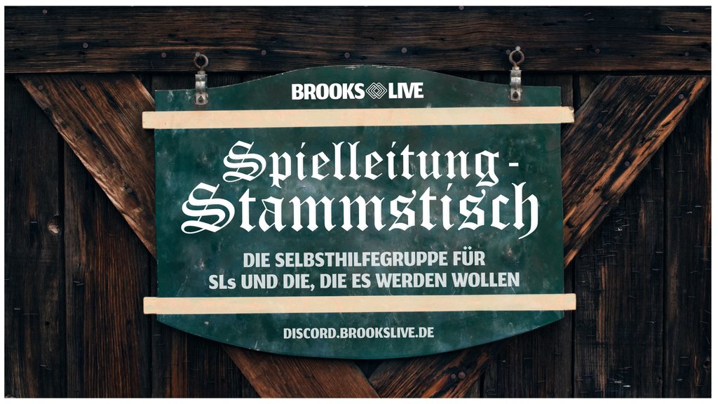 SL-STammtisch - Heute ab 19:45 Uhr auf unserem Discord!

Ihr wollt mal Spielleiten, oder seid zum ewigen Spielleiten verdammt? Ob Anfänger oder jahrelanger SL - ob ihr mitsprechen, oder nur zuhören wollt. Alle sind willkommen :)

➡️discord.brookslive.de

#pnpde #spitzestifte