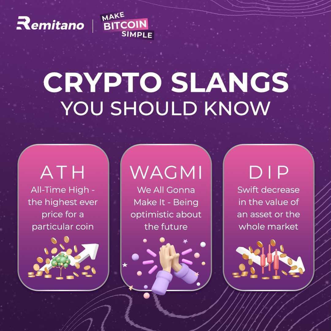 remitano's tweet photo. How many of these Crypto Slangs are you familiar with? 😏

Let’s know who the OGs are!😎
#Remitano #MakeBitcoinSimple #CryptoMustKnow https://t.co/Xeal9EJcm7