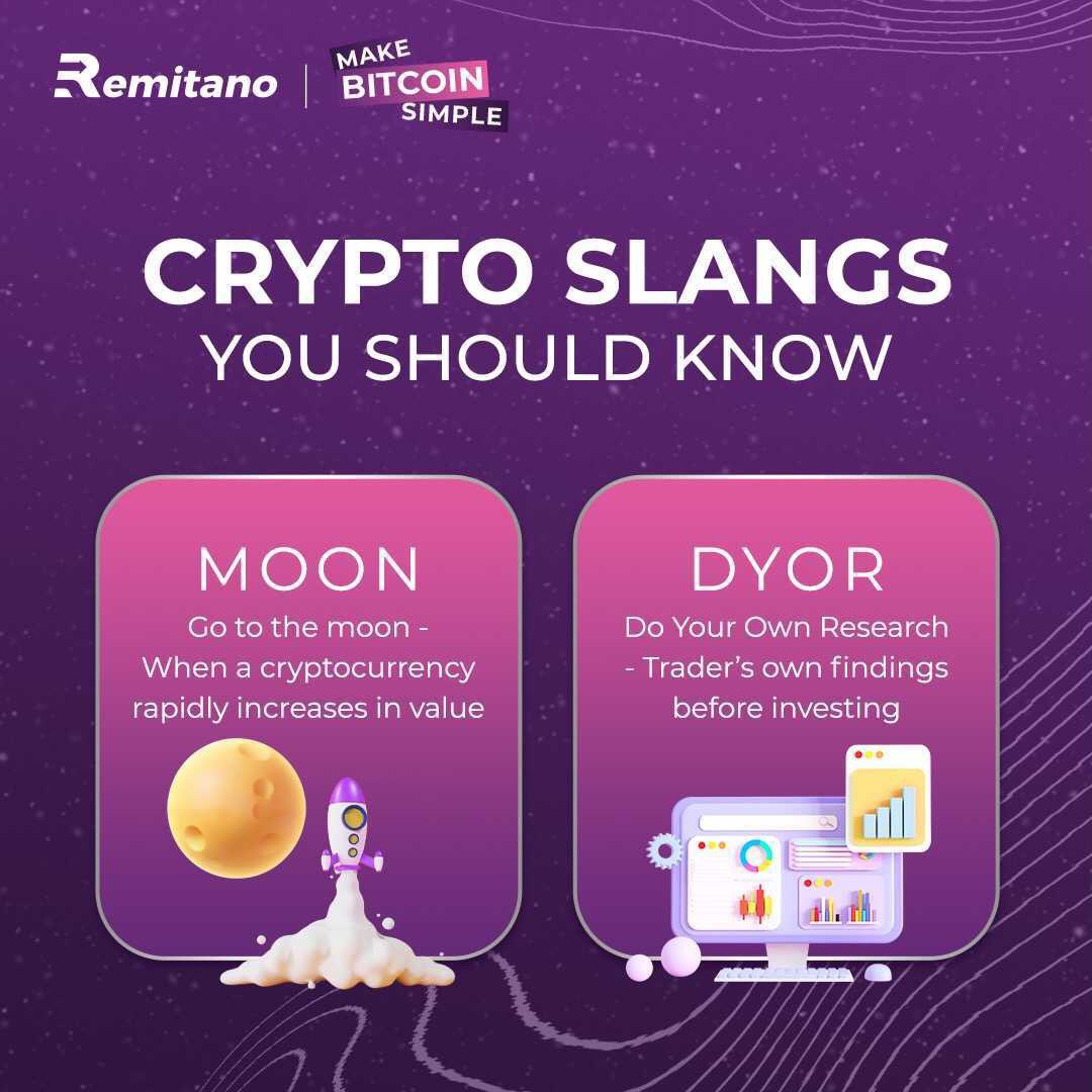 remitano's tweet photo. How many of these Crypto Slangs are you familiar with? 😏

Let’s know who the OGs are!😎
#Remitano #MakeBitcoinSimple #CryptoMustKnow https://t.co/Xeal9EJcm7