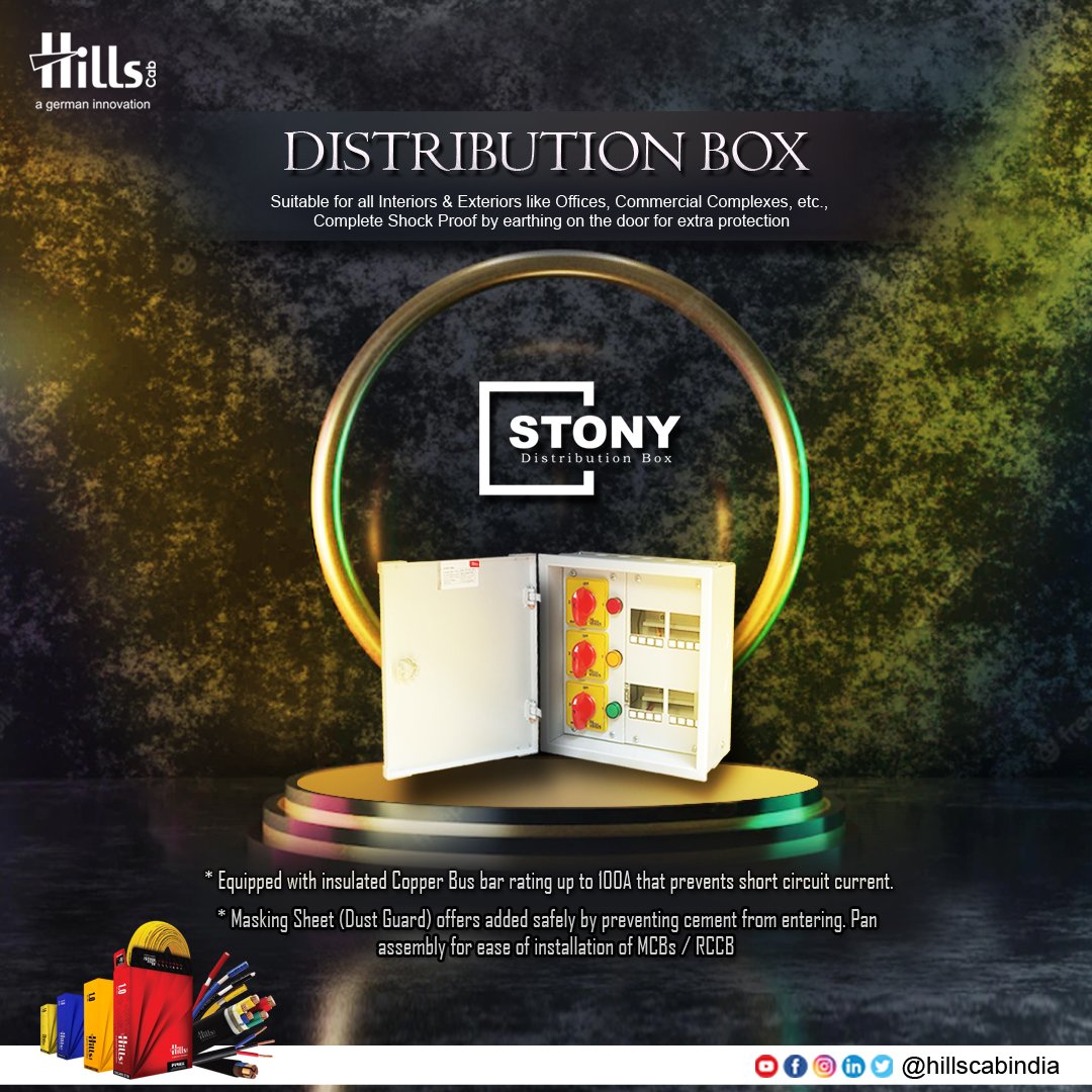 hillscabindia's tweet image. Choose hills cab distribution box which keep your cable safe from shock circuit,,,
.
.
.
switch to hills cab
.
.
.
#distributionbox #distribution #DBbox #CABLE #wire #electricity #electrical #electrician #AtmanirbharBharat #makeindia #MSME
