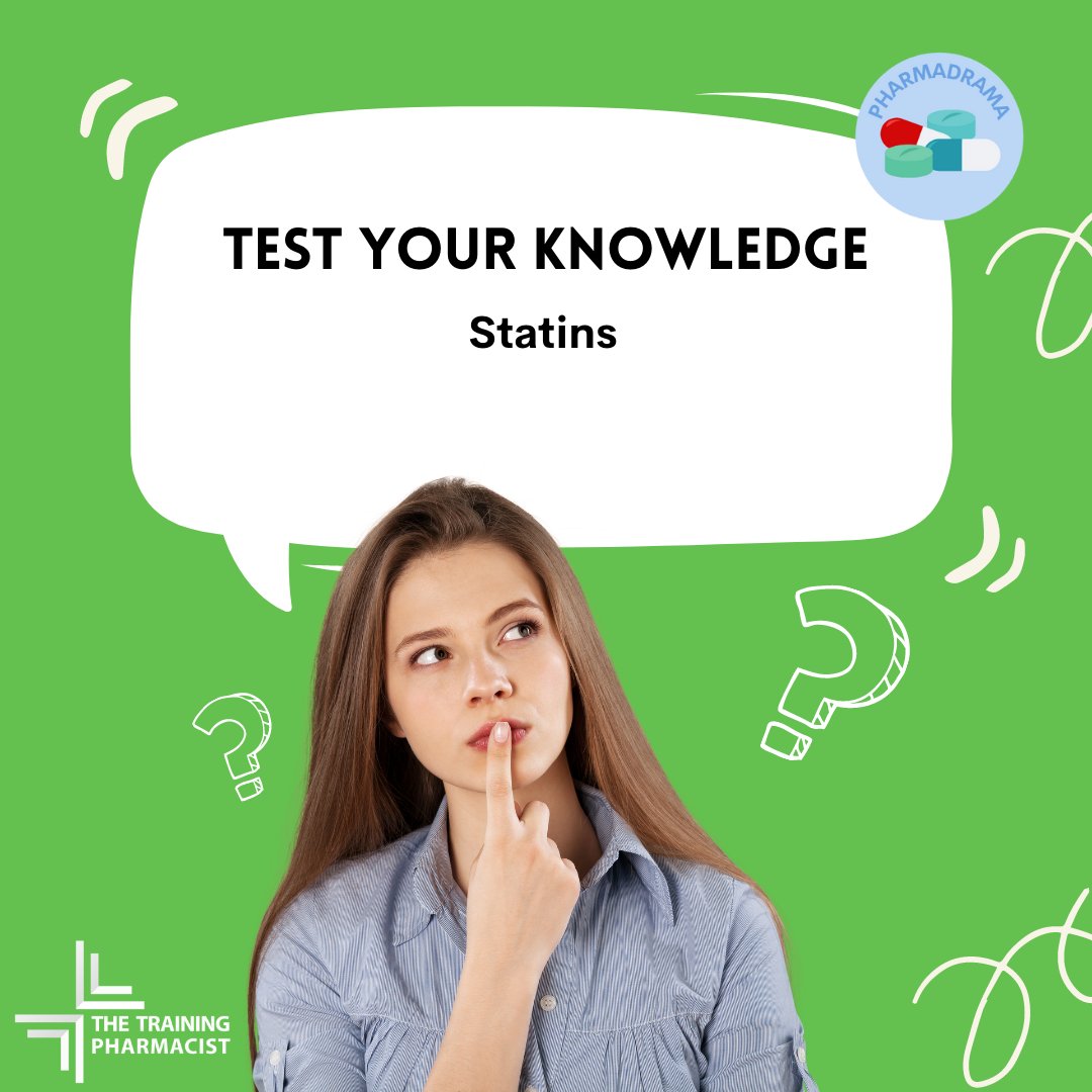 thetpharmacist's tweet photo. Today’s question in collaboration with @pharmadrama on the topic of statins. 

Swipe for answers

Check out https://t.co/HHYUE3lQO1 to find out how you can access more questions and other FREE content 

#thetrainingpharmacist #pharmacyprereg #pharmacyeducation #prereg #provreg https://t.co/X1VOz6DUjl