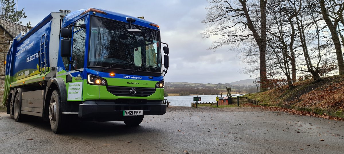 Our team from Cumbria Waste Group were excited to trial the new Electra eCompact 100% electric bin wagon on a selection of our routes.  It generated a lot of interest from the public as the team completed their rounds, did you see us? 🚛♻️🚍
#cumbriawaste #evs #cleanenergy