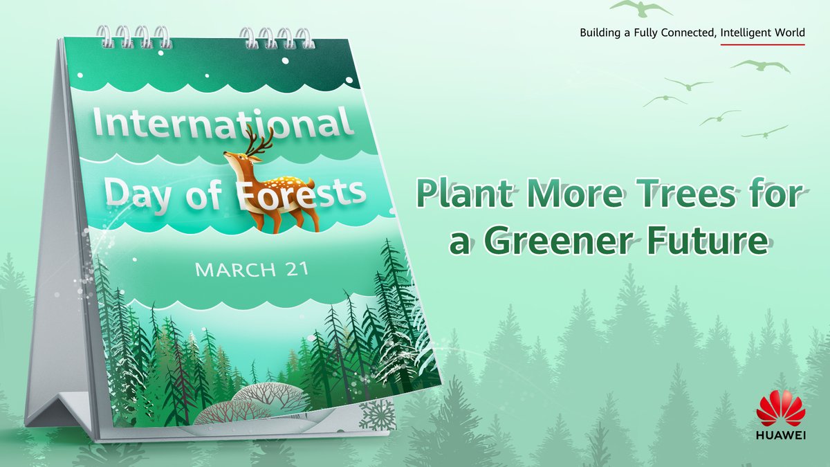 IT_Huawei's tweet photo. #DYK today is the International Day of Forests. #carbonemissions reduction you make for every 1 SSD you use is equivalent to planting 150 trees? Just imagine what that means for an entire data center. Go green with Huawei #AllFlashDataCenter: https://t.co/B41EwrMzem https://t.co/XOHyuO3jgP