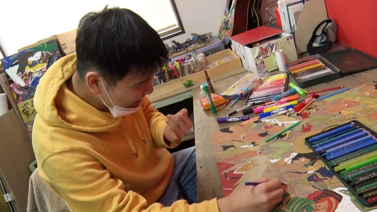 tx_levechi's tweet photo. 明日の #レベチな人見つけた は
やまなみ工房第3⃣弾❗️
さらに進化したやまなみ工房に密着📹
美術館に忍者館🥷
そして作品完成の瞬間も🎨
驚くような作品が登場😝
明日夜11時6分からお楽しみに🌈
#ビートたけし #国分太一 
#やまなみ工房 https://t.co/6qkl2nR0Vm