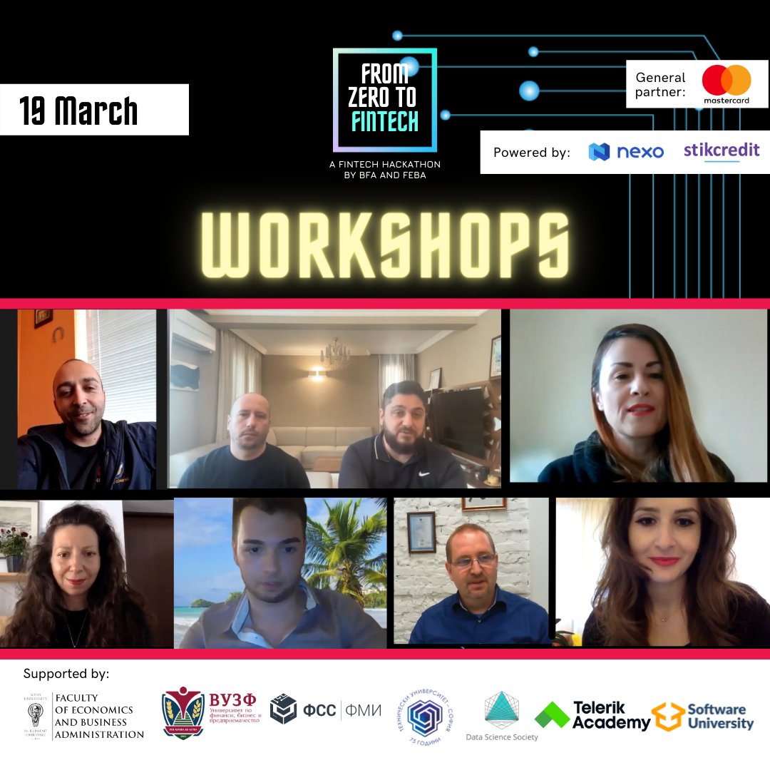 BulgariaFintech's tweet photo. The workshops of From Zero to Fintech gathered in one place #experts from all around #fintech - we talked about the first steps of Fintech #startups with Pavel Panayotov, #fintechtechnologies with Stoyan Pedev &amp; Ivan Vankov, #investments with Veselina Markova [1/2] https://t.co/n26Fc57Uvd